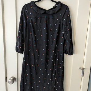 *last chance* Boden dress black Peter Pan collar